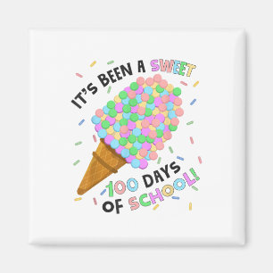 Het is een zoete 100 dagen van de school ijs 100t magneet