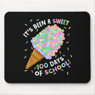 Het is een zoete 100 dagen van de school ijs 100t muismat
