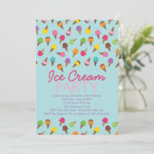 Het is een zomers-Ice-wedstrijd-uitnodiging Kaart (Staand voorkant)