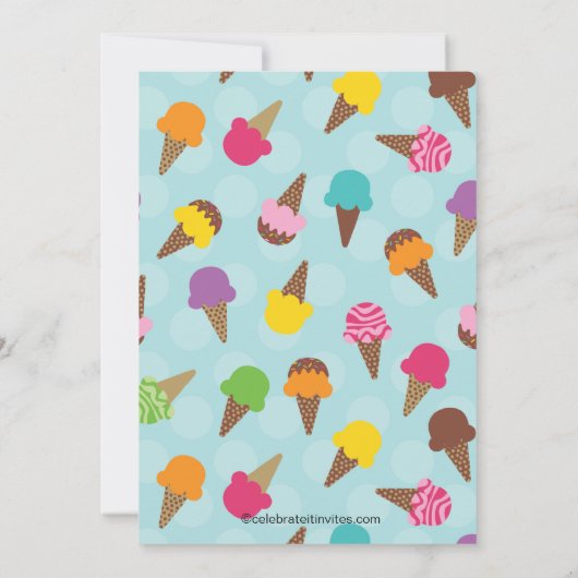 Het is een zomers-Ice-wedstrijd-uitnodiging Kaart (Achterkant)