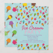 Het is een zomers-Ice-wedstrijd-uitnodiging Kaart (Voorkant / Achterkant)
