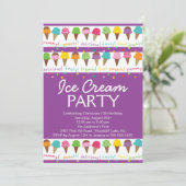 Het is een zomers-Ice-wedstrijd-uitnodiging Kaart (Staand voorkant)