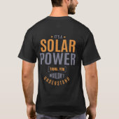 Het is een zonne-energie ding. Cadeauideeën T-shirt (Achterkant)