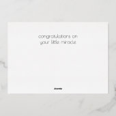 Het is een zus Baby gefeliciteerd Folie Kaart (Achterkant)