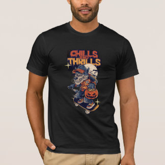 het is een zwart T-shirt met esthetisch ontwerp