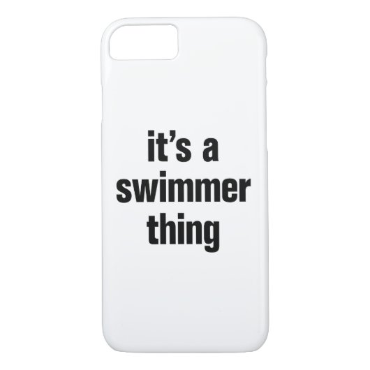 Het is een zwemmer ding Case-Mate iPhone case (Achterkant)