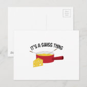 Het is een Zwitsers ding Briefkaart (Voorkant / Achterkant)