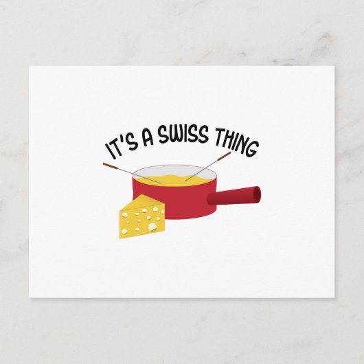 Het is een Zwitsers ding Briefkaart (Voorkant)