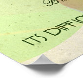 Het is eenvoudig om gelukkig te zijn poster (Hoek)