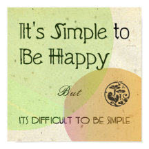 Het is eenvoudig om gelukkig te zijn
