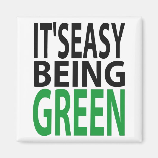 HET IS EENVOUDIG OM GROEN TE WORDEN MAGNEET (Voorkant)