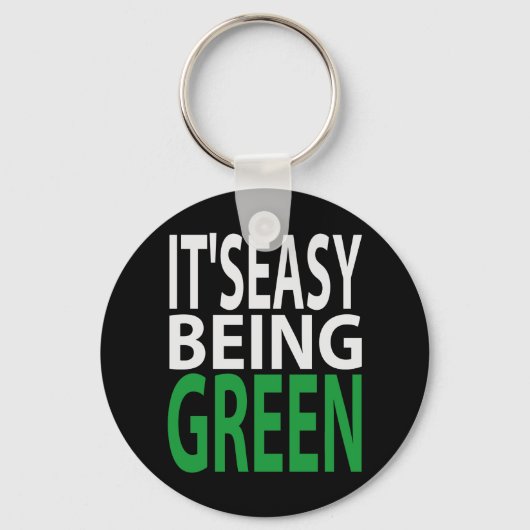HET IS EENVOUDIG OM GROEN TE WORDEN SLEUTELHANGER (Voorkant)