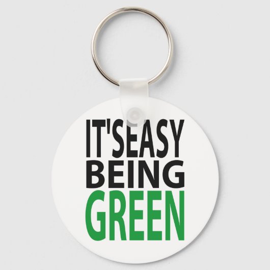 HET IS EENVOUDIG OM GROEN TE WORDEN SLEUTELHANGER (Voorkant)