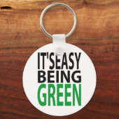 HET IS EENVOUDIG OM GROEN TE WORDEN SLEUTELHANGER (Voorkant)
