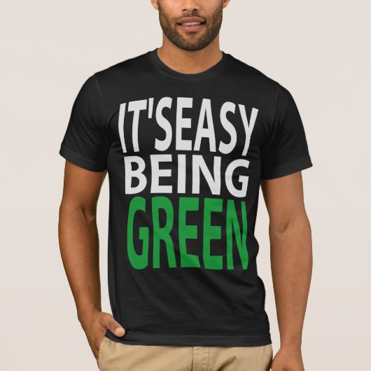HET IS EENVOUDIG OM GROEN TE WORDEN T-SHIRT (Voorkant)