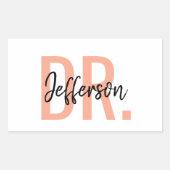 Het is eigenlijk Dr – Grappig Doktersleven | Schat Rechthoekige Sticker (Voorkant)