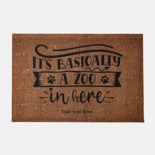 Het is eigenlijk een dierentuin hier deurmat (Voorkant)
