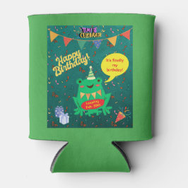 Het is eindelijk mijn verjaardag 29 feb kikker Con Blikjeskoeler