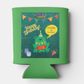 Het is eindelijk mijn verjaardag 29 feb kikker Con Blikjeskoeler (Achterkant)