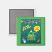 Het is eindelijk mijn verjaardag 29 feb kikker Con Magneet (Voorkant / Achterkant)