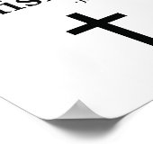 Het is eindigend bijbelse Poster (Hoek)