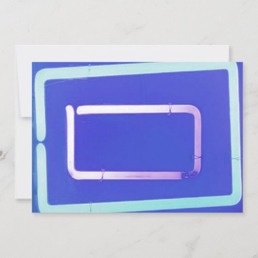 HET IS ELEKTRISCH! Neon 10th Birthday Party Invite Kaart (Achterkant)