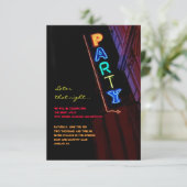 HET IS ELEKTRISCH! NEON SIGN Bar Mitzvah Reply Ca Kaart (Staand voorkant)