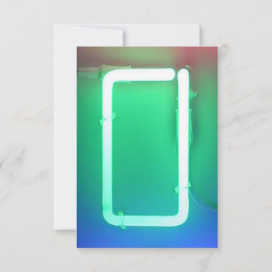 HET IS ELEKTRISCH! NEON SIGN Bar Mitzvah Reply Ca Kaart (Achterkant)