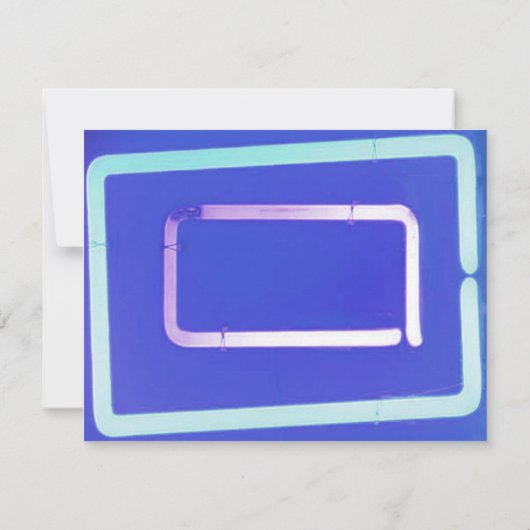 HET IS ELEKTRISCH!  NEON SIGN Bar Mitzvah Reply Ca RSVP Kaartje (Achterkant)