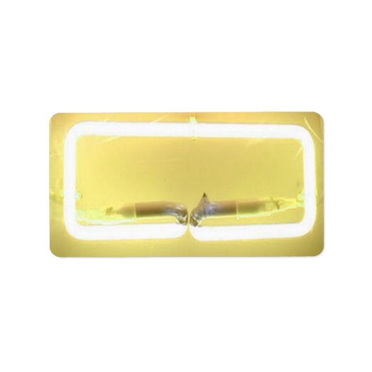 HET IS ELEKTRISCH! NEON SIGN Print je eigen labels (Voorkant)