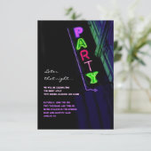 HET IS ELEKTRISCH!  NEON SIGN Sweet Sixteen Reply  Kaart (Staand voorkant)