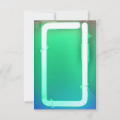 HET IS ELEKTRISCH!  NEON SIGN Sweet Sixteen Reply  Kaart (Achterkant)