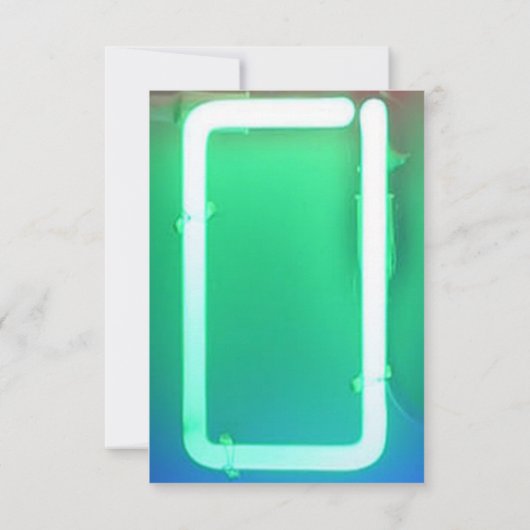 HET IS ELEKTRISCH!  NEON SIGN Sweet Sixteen Reply  Kaart (Achterkant)