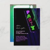 HET IS ELEKTRISCH!  NEON SIGN Sweet Sixteen Reply  Kaart (Voorkant / Achterkant)