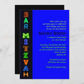 HET IS ELEKTRISCHE Bar Bat Mitzvah Uitnodiging (Voorkant / Achterkant)