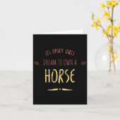 Het is elke meid droom om een paard Equestrians be Kaart (Gele Bloem)