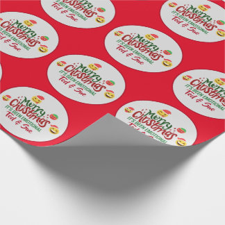 Het Is Emotioneel Kerstmis Funny Emoji Cadeaupapier