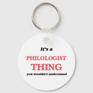 Het is en Philololoog, je zou het niet begrijpen Sleutelhanger