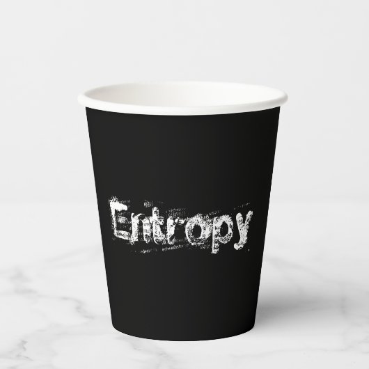 Het is Entropy Papieren Bekers (Voorkant)