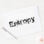 Het is Entropy Rechthoekige Sticker (Envelop)