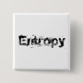 Het is Entropy Vierkante Button 5,1 Cm (Voorkant)