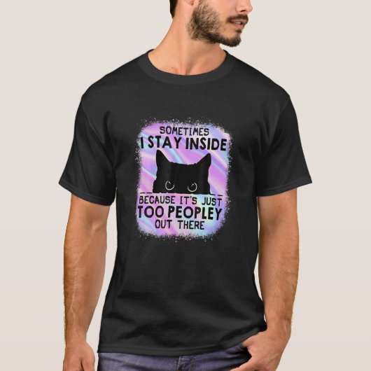 Het Is Erg Druk Hier Kat Ik Verf T-shirt (Voorkant)