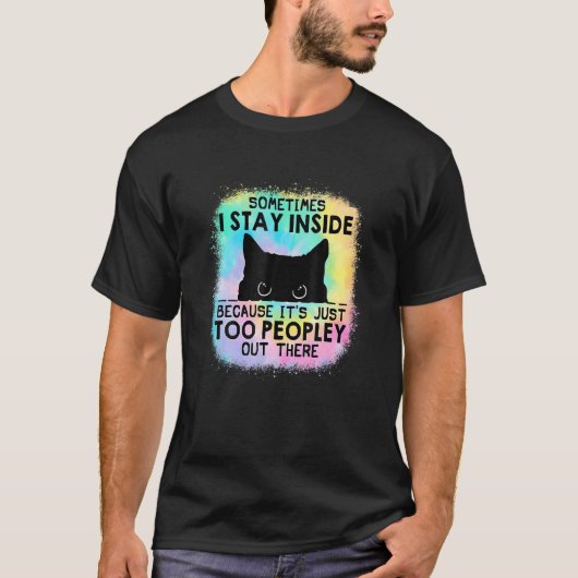 Het Is Erg Druk Hier Kat Ik Verf T-shirt (Voorkant)