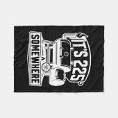 Het is ergens 225 bbq-roker pitmasters fleece deken (Voorkant (Horizontaal))