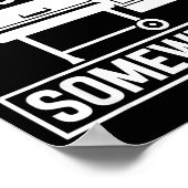 Het is ergens 225 grappige bbq-roker grill schatti poster (Hoek)
