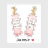 Het is ergens wijnuur / Roos de dag weg Sticker (Vel)