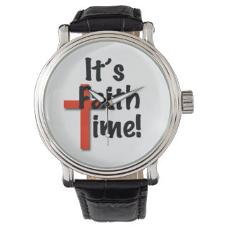 Het is Faith Time Watch Horloge