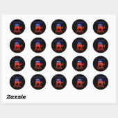 Het is fascisme ronde sticker (Vel)