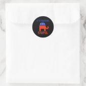 Het is fascisme ronde sticker (Tas)