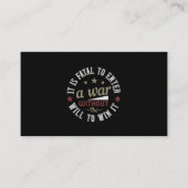 Het is fataal om een oorlog te beginnen zonder de  visitekaartje (Voorkant)